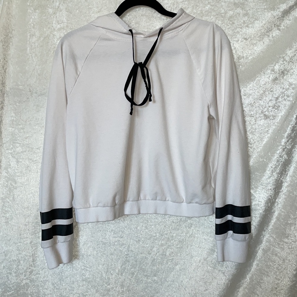 Black and white hoodie